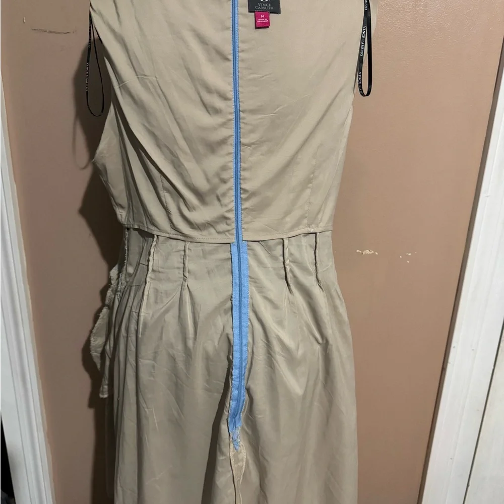 Vince Camuto Blue Sleeveless Sheath Dress - Picture 4 of 4